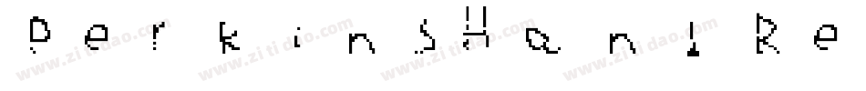 PerkinsHand Regular字体转换